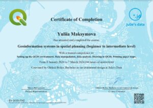 Максимова ЮС сертифікат